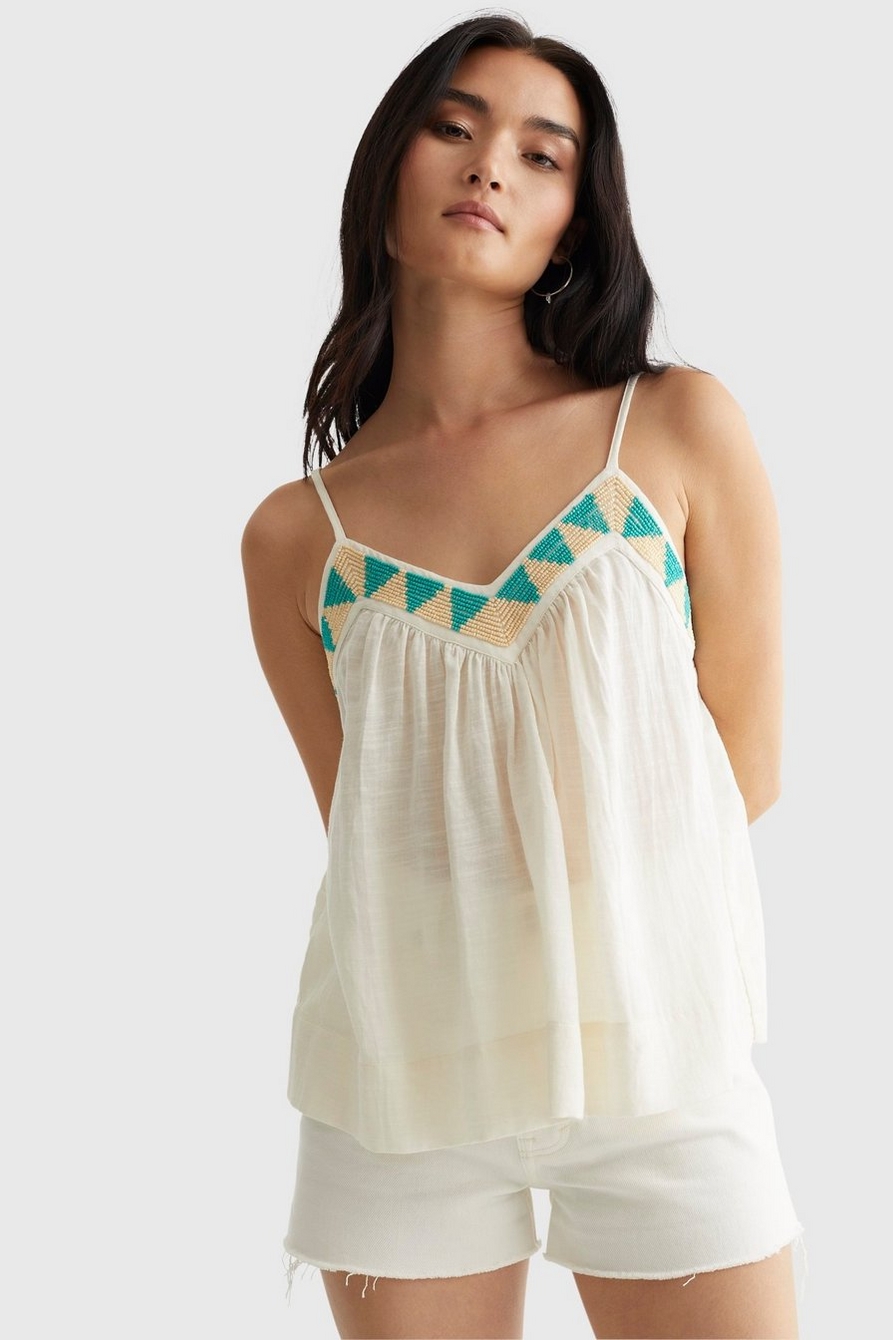 LIMITED EDITION BEADED FLOWY CAMI