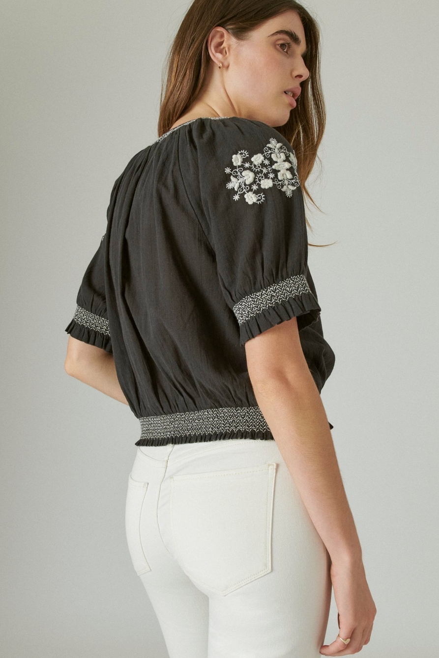 EMBROIDERED SHORT SLEEVE TOP, image 4