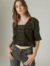 LACE SHORT SLEEVE TOP, image 1