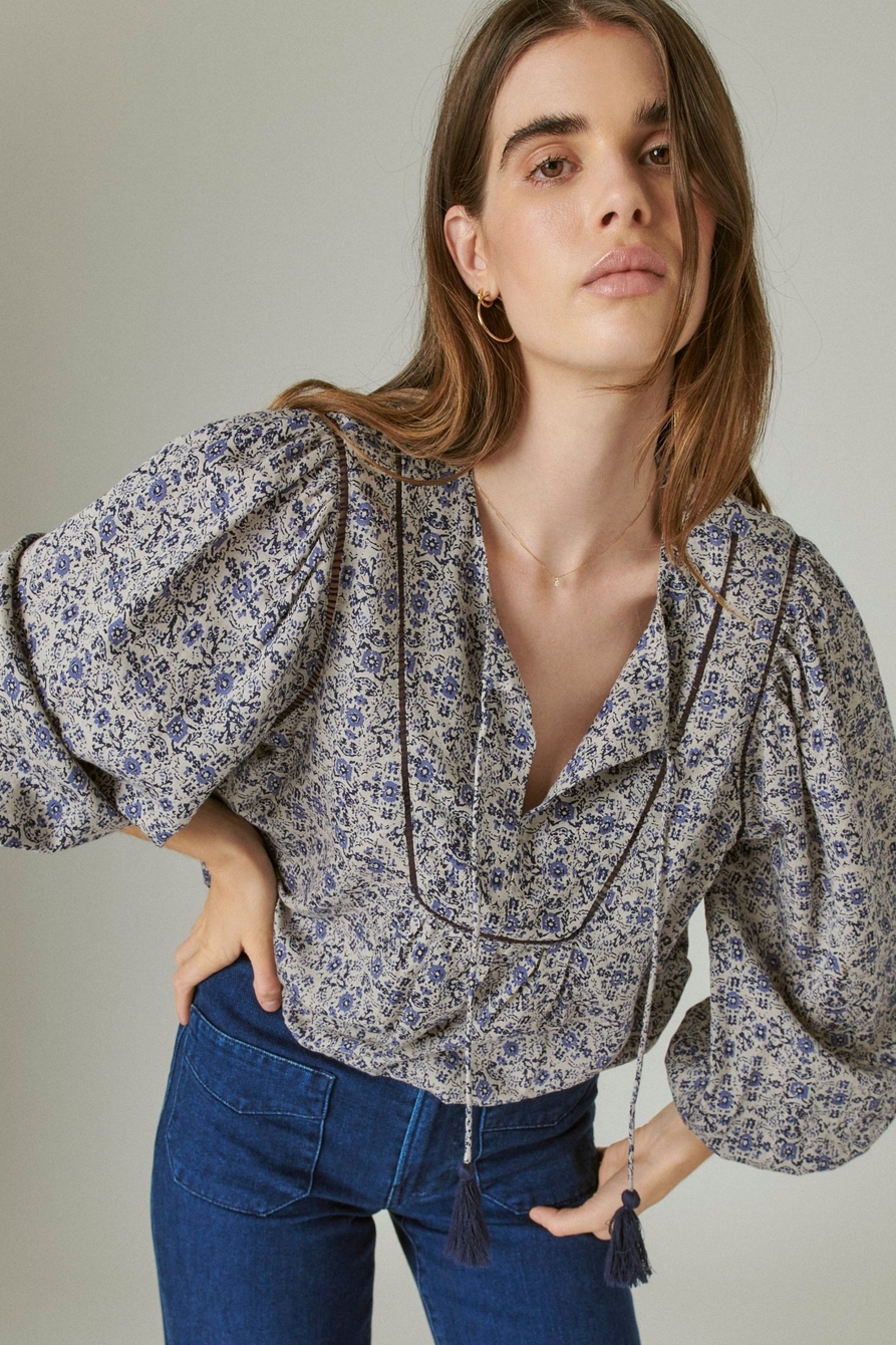 FLORAL PEASANT BLOUSE | Lucky Brand