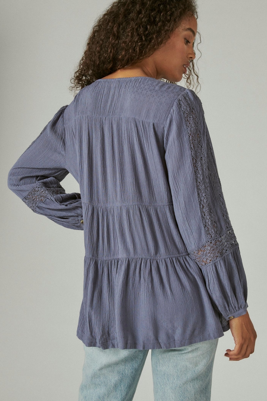 LACE TIERED LONG SLEEVE TOP, image 4