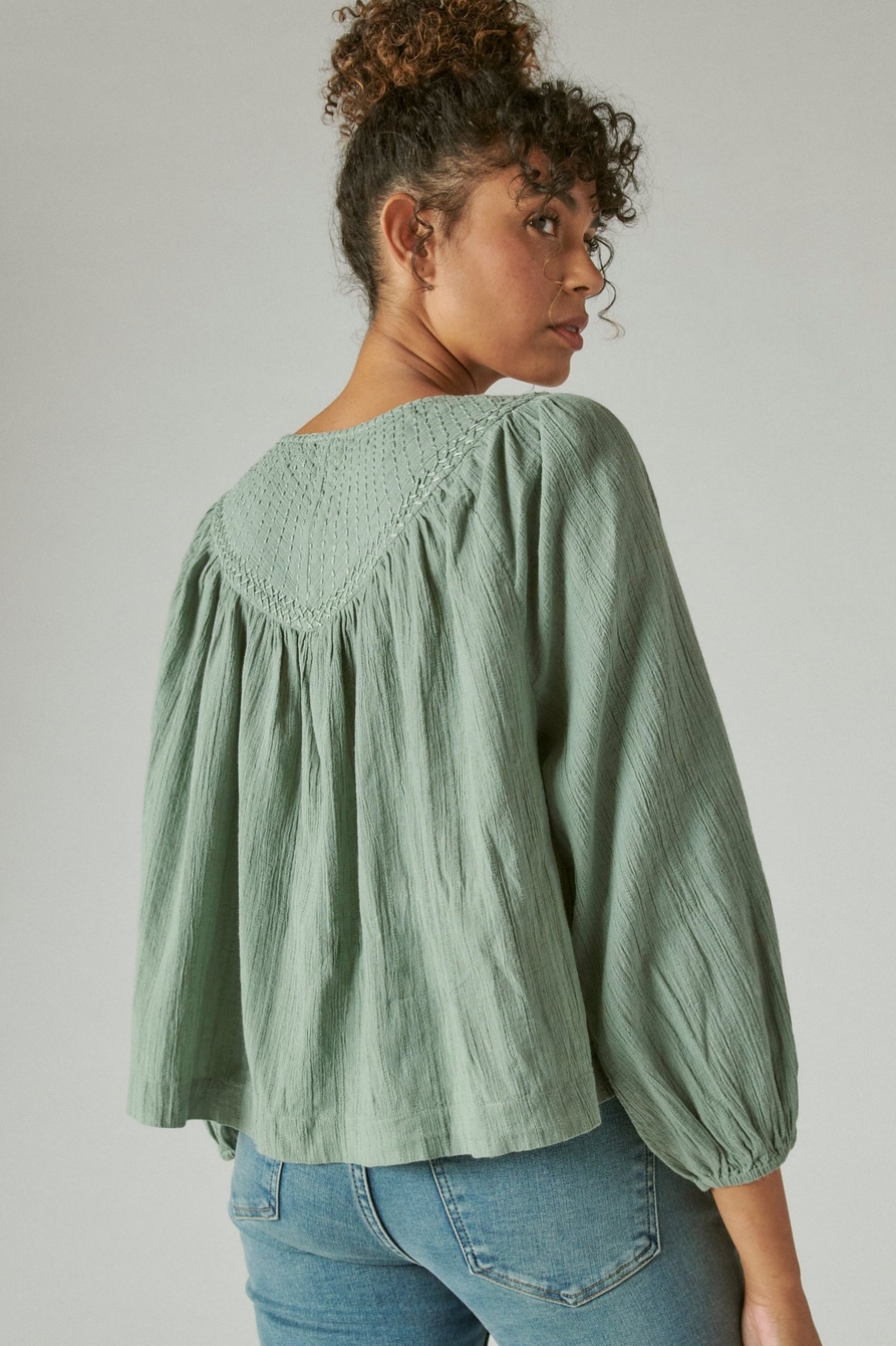 EMBROIDERED PEASANT BLOUSE, image 4