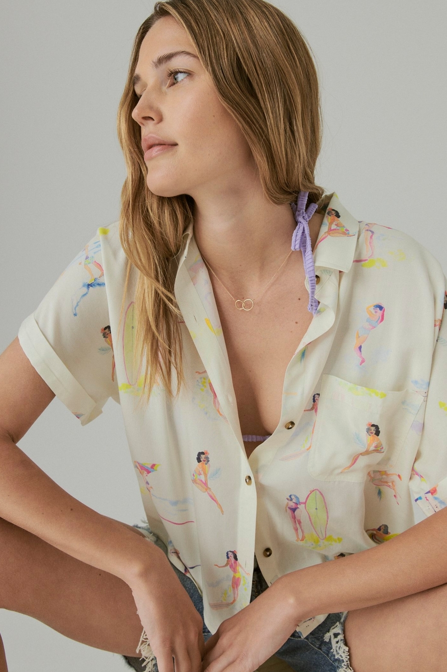 RELAXED PRINTED WORKWEAR SHIRT, image 1