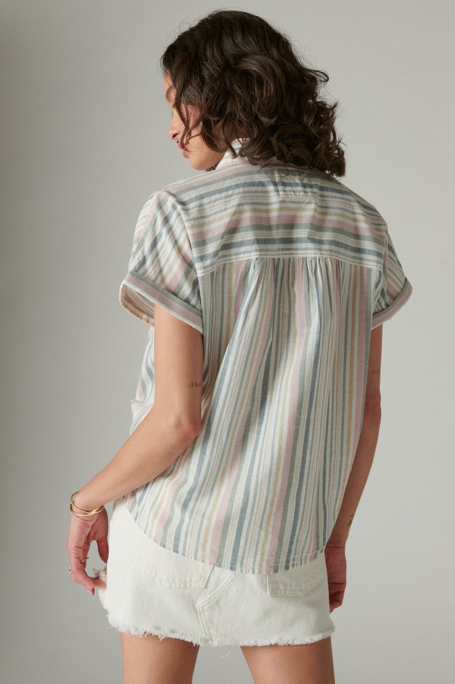 RELAXED STRIPED WORKWEAR SHIRT, image 2