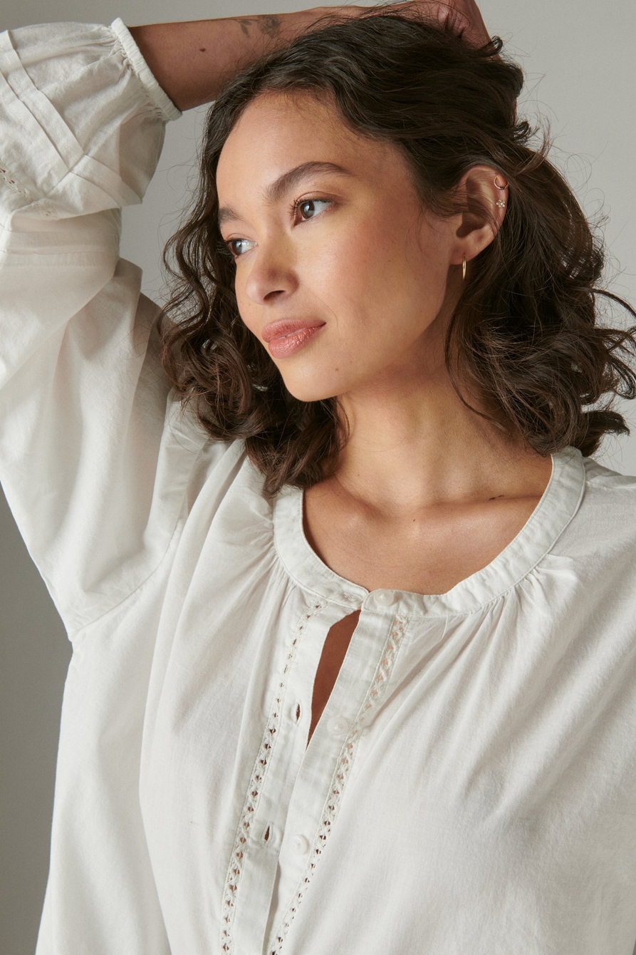 RELAXED BUTTON THROUGH BLOUSE, image 2