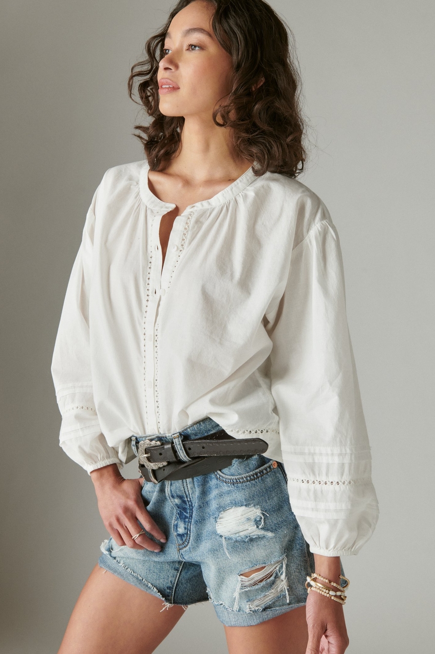 RELAXED BUTTON THROUGH BLOUSE, image 3