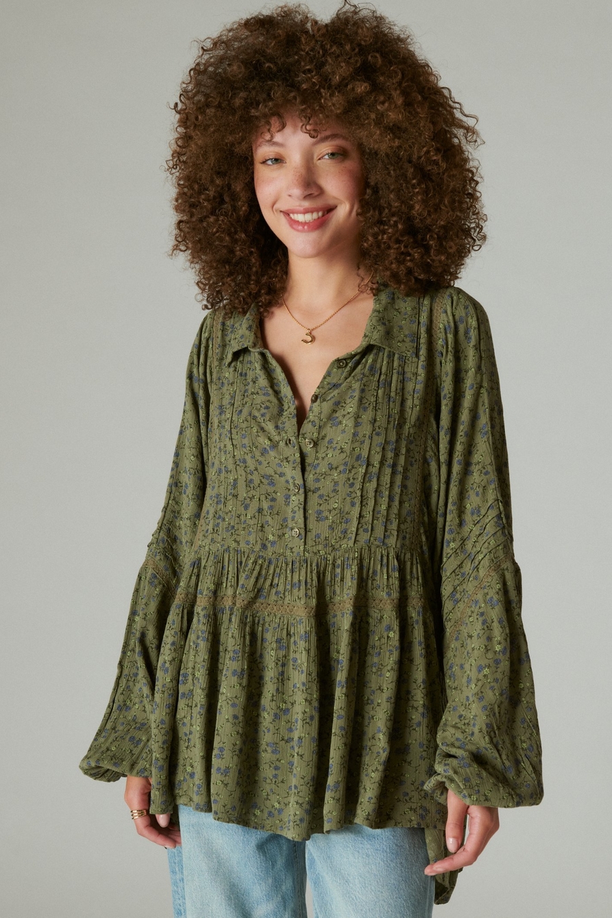 FLORAL POPOVER BLOUSE, image 3