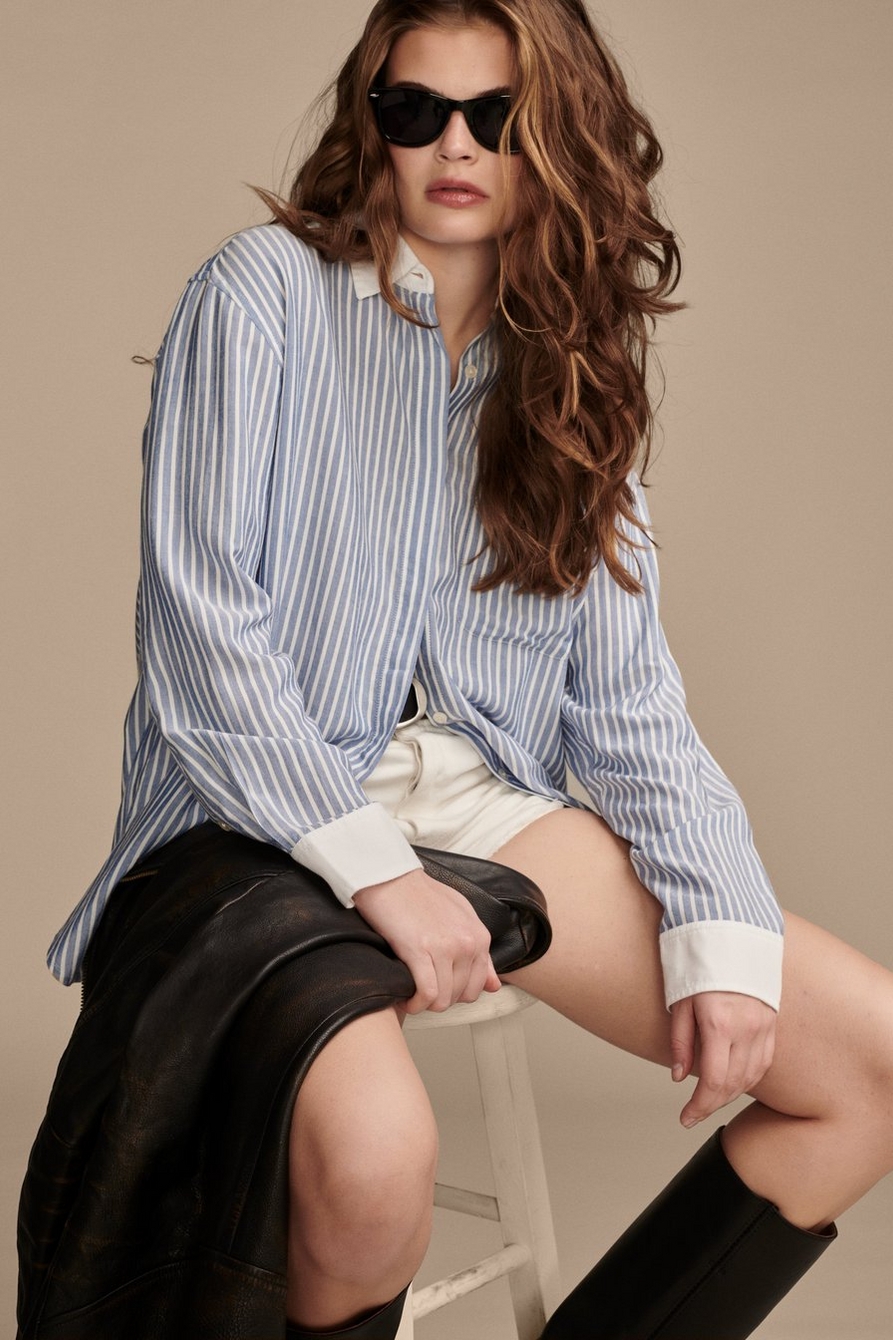 OVERSIZED DRAPEY BUTTON DOWN, image 2