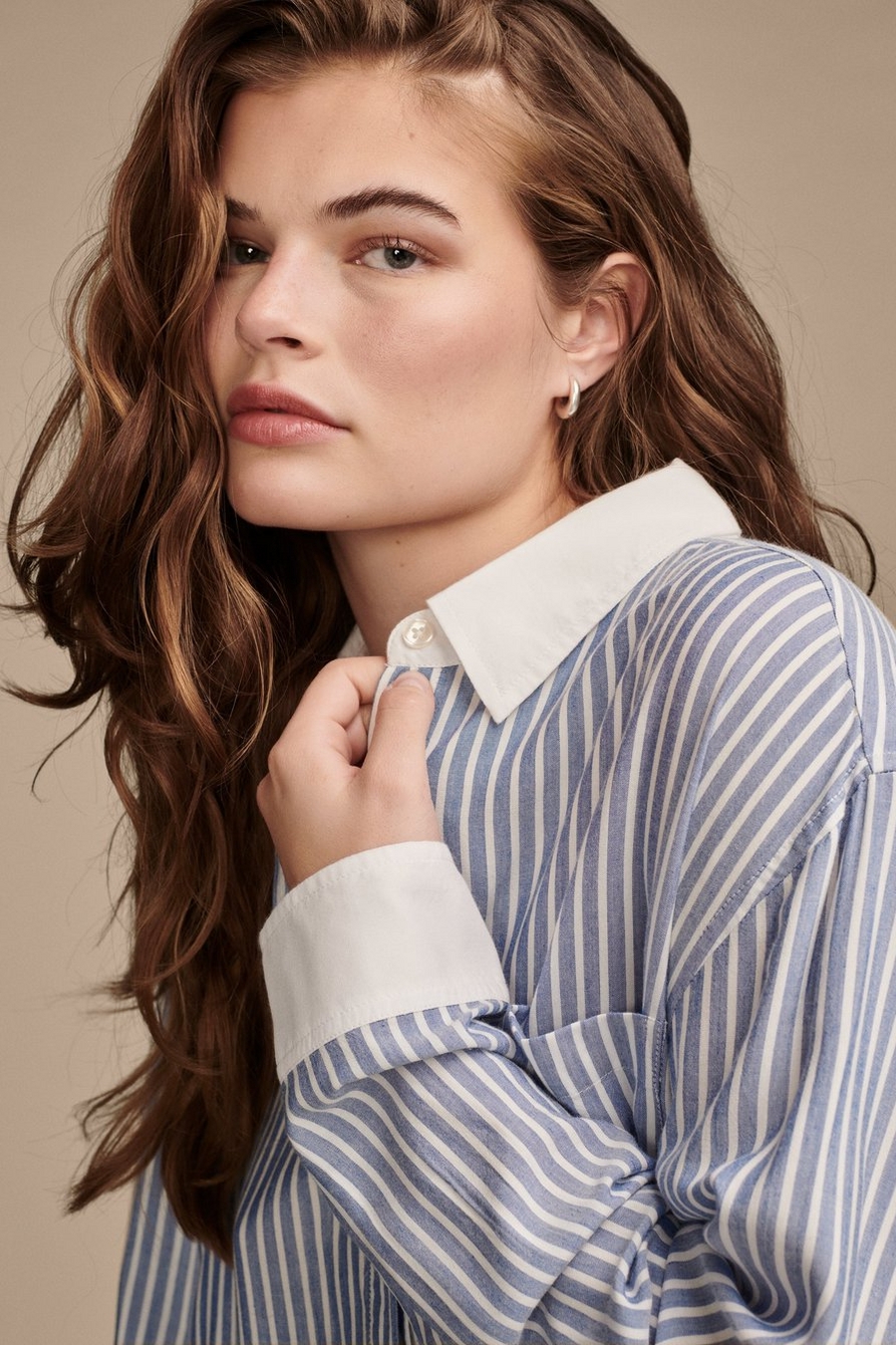 OVERSIZED DRAPEY BUTTON DOWN, image 4