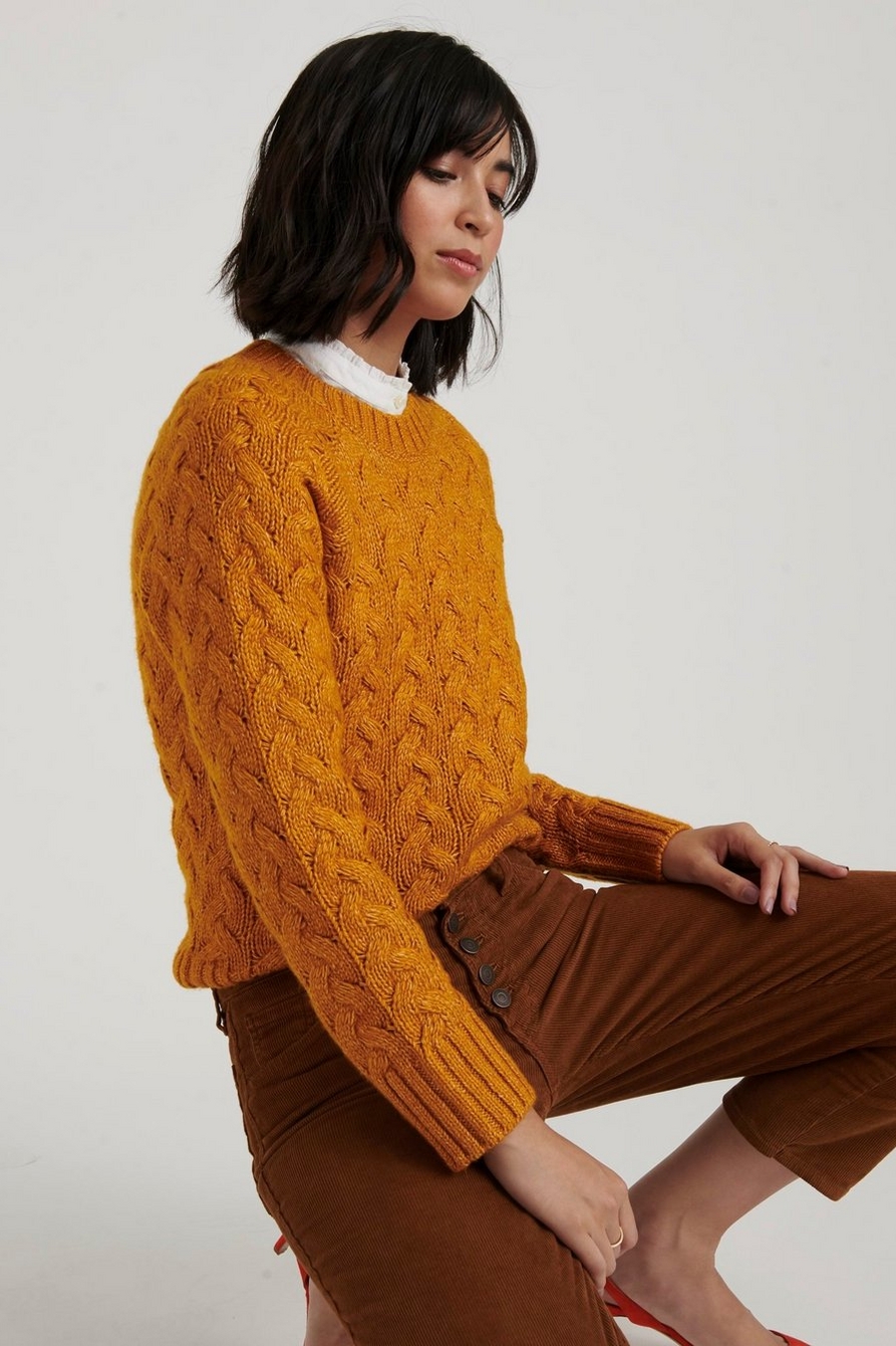 QUINN CABLE PULLOVER