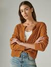 CABLE CARDIGAN TOP, image 1