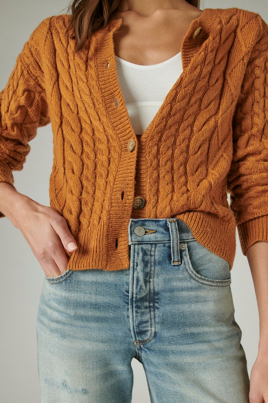 CABLE CARDIGAN TOP, image 5