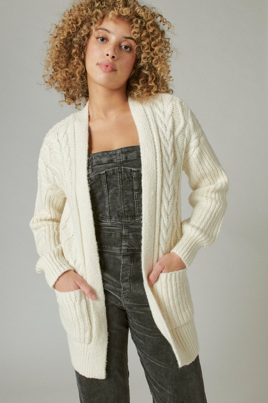 CABLE OPEN CARDIGAN, image 1