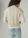 CABLE SWEATER VEST, image 4