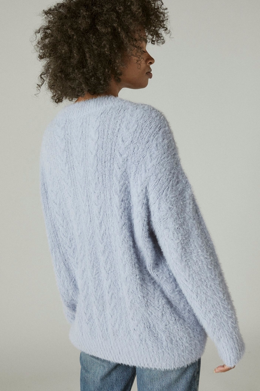 Lucky Brand Womens Plus Size Venice Marl Cardigan Sweater