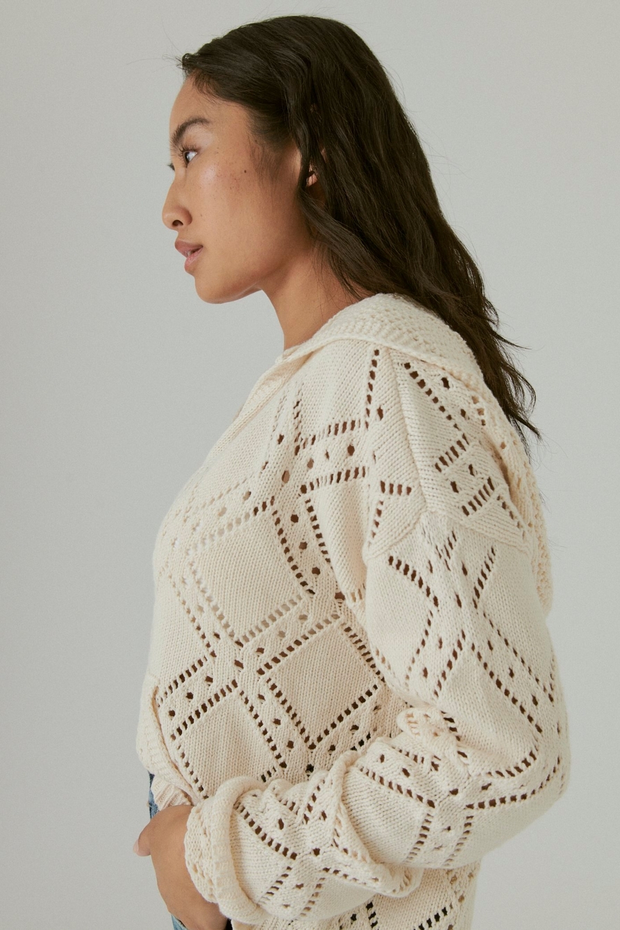 POINTELLE HOODED PULLOVER, image 4