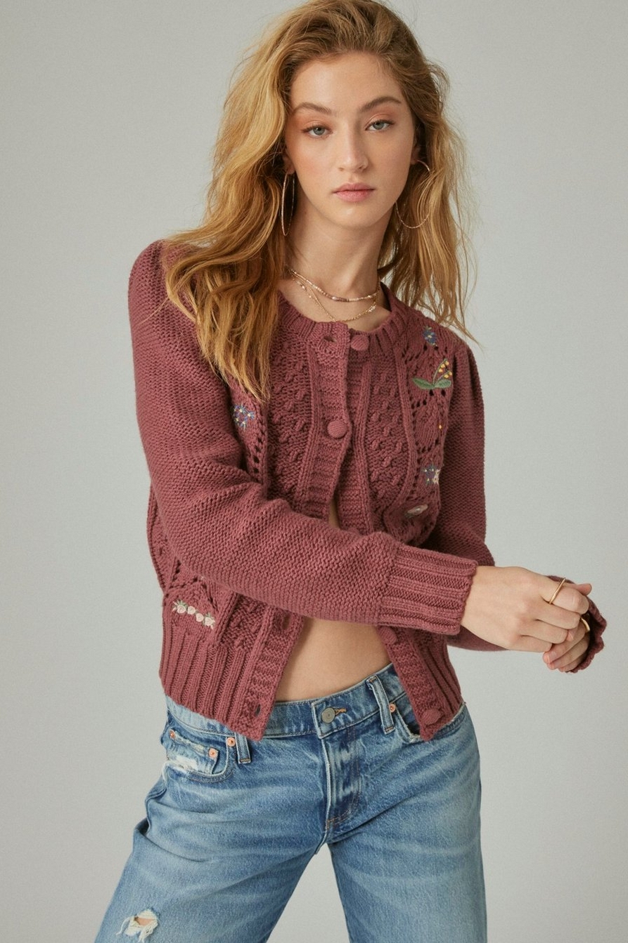 EMBROIDERED CARDIGAN, image 1