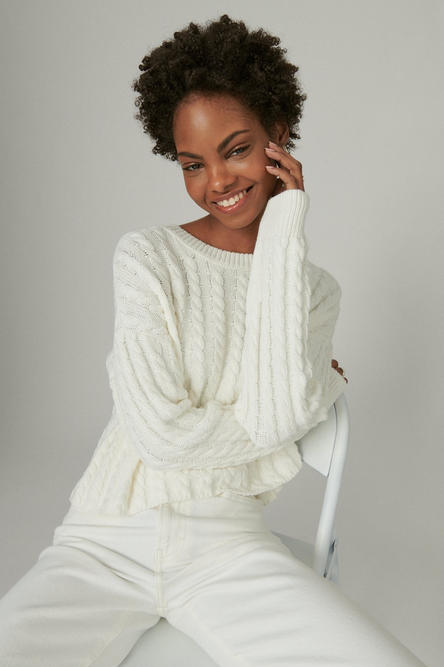 CABLE CREW SWEATER, image 4