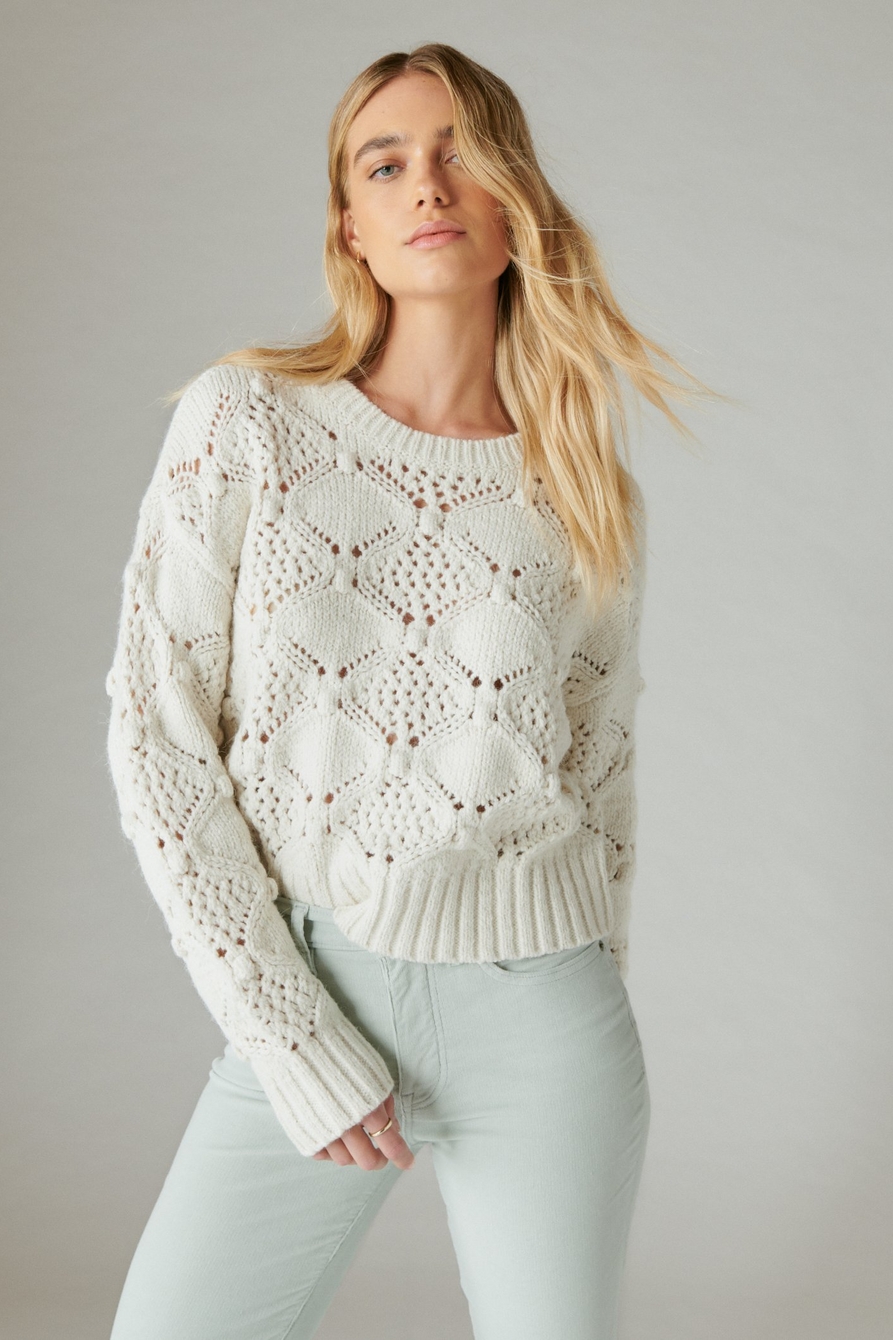 OPEN STITCH PULLOVER SWEATER, image 2