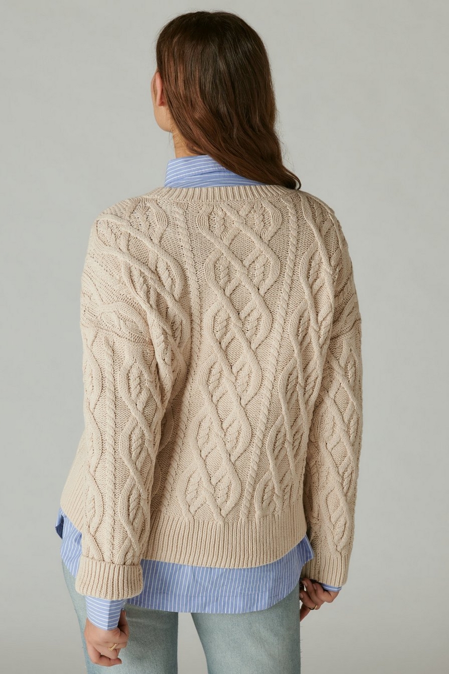 CABLE STITCH PULLOVER, image 4