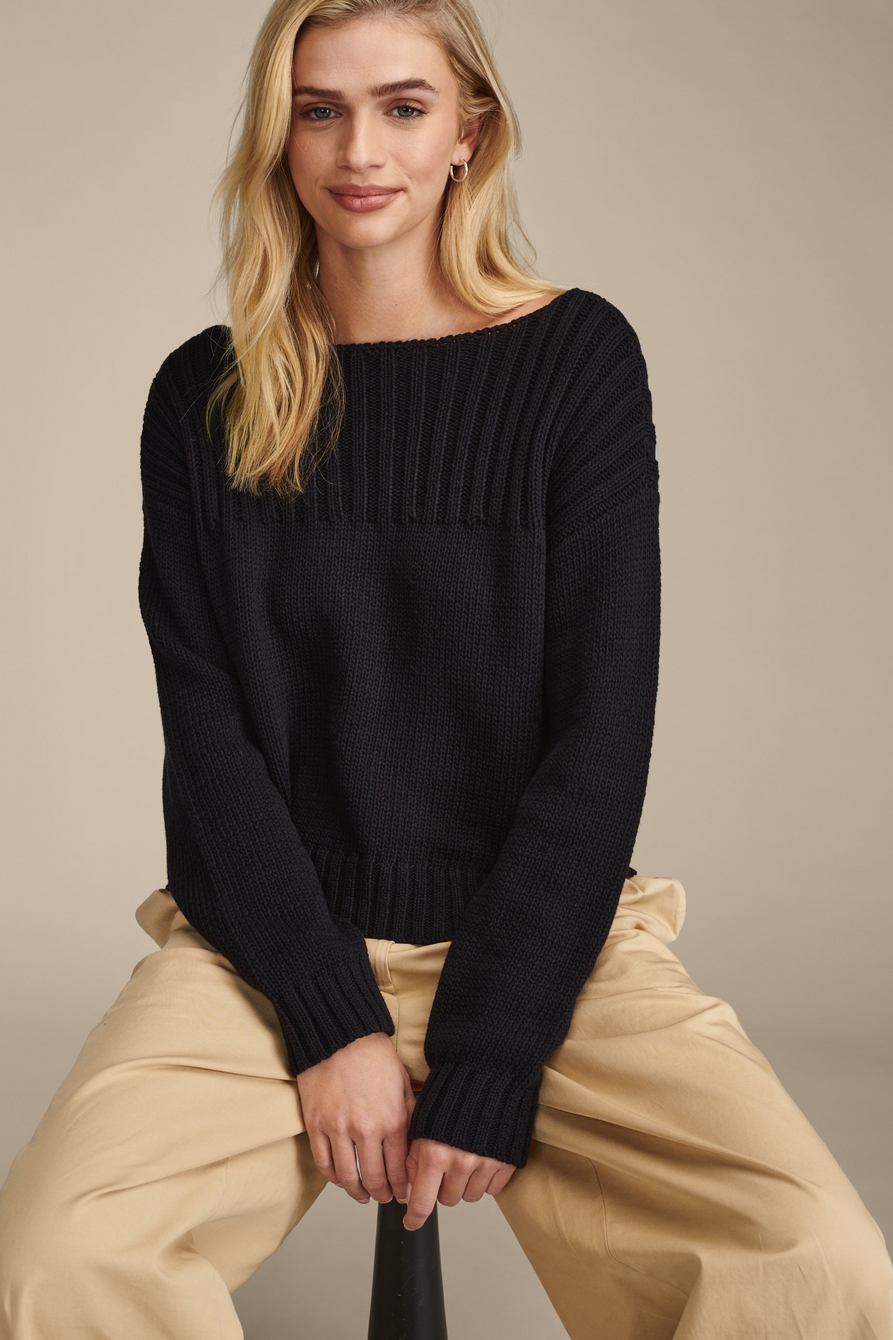 STRIPED PULLOVER SWEATER, image 1