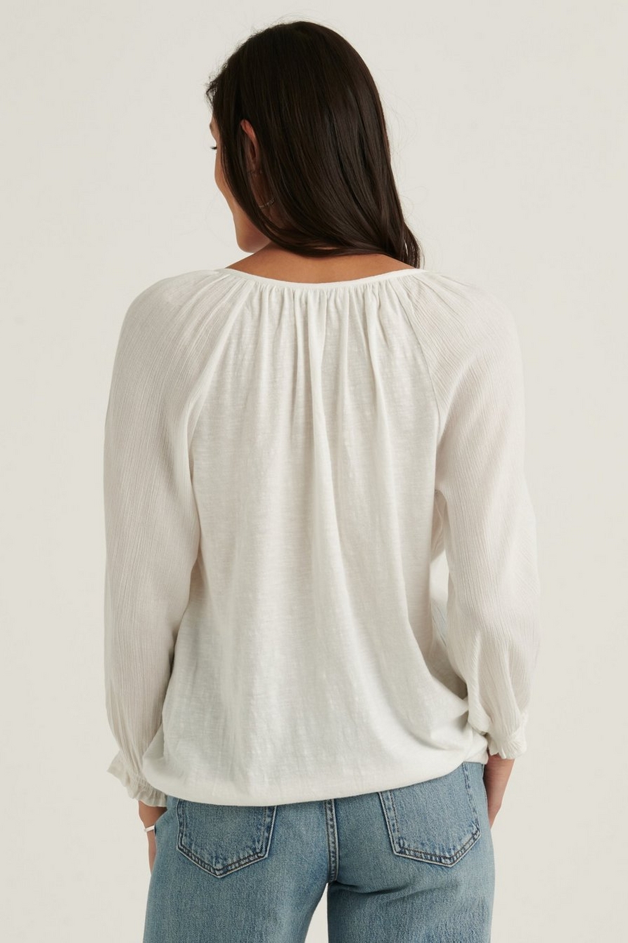 EMBROIDERED PEASANT TOP | Lucky Brand