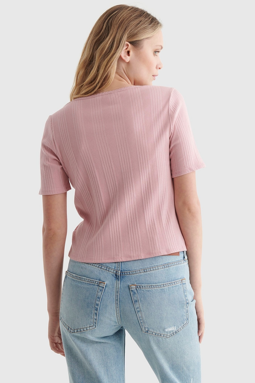 LUCKY BRAND WOMEN T- Shirt Top Small 3/4 Sleeve 100% Cotton Pink New $45.02  - PicClick AU