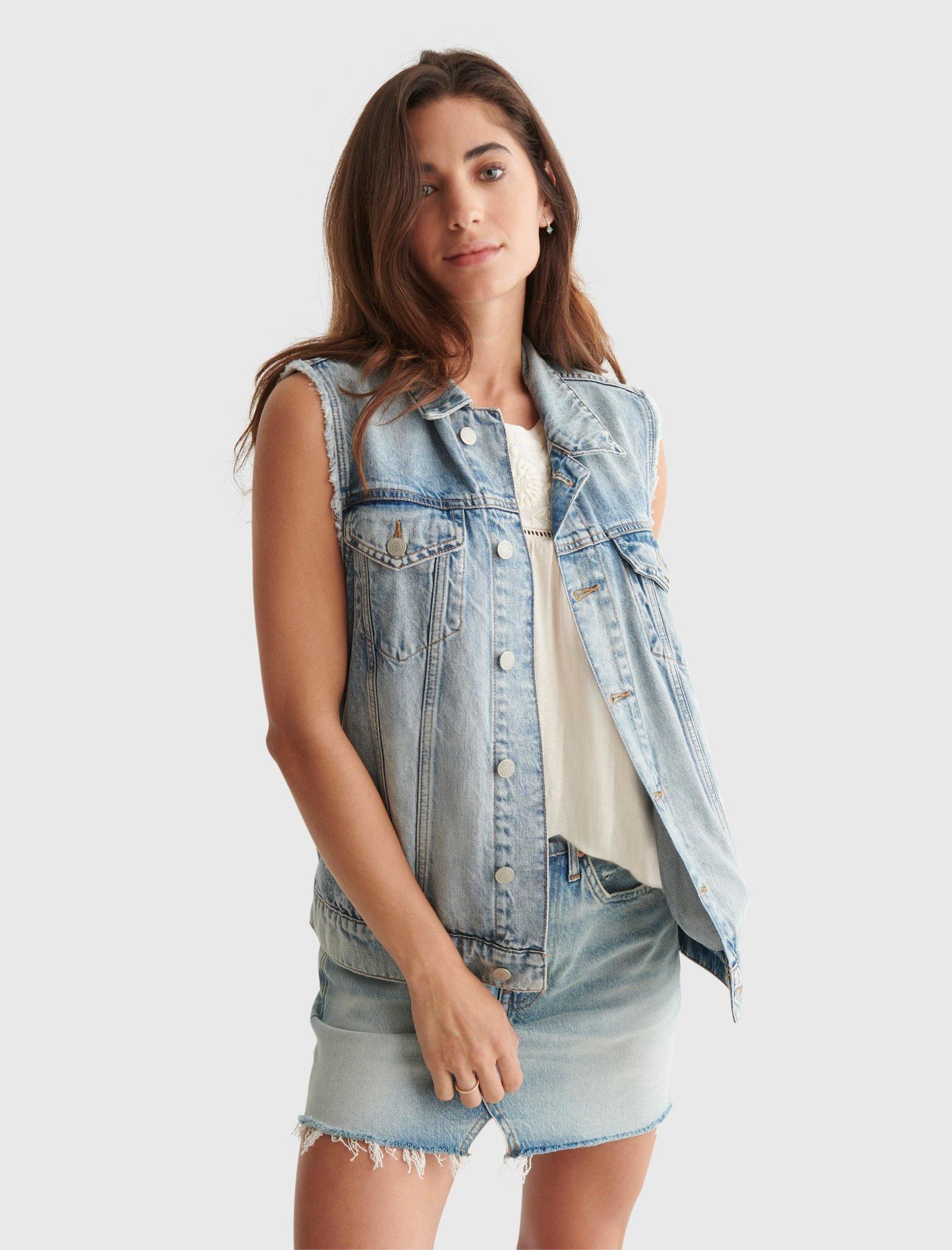 lucky brand sleeveless shirts & tops