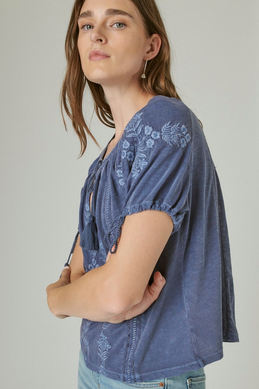 EMBROIDERED SHORT SLEEVE BLOUSE, image 3