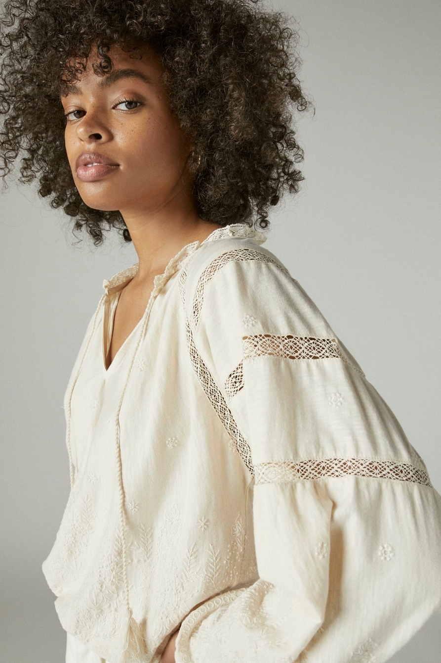 LONG SLEEVE EMBROIDERED KNIT TOP, image 5