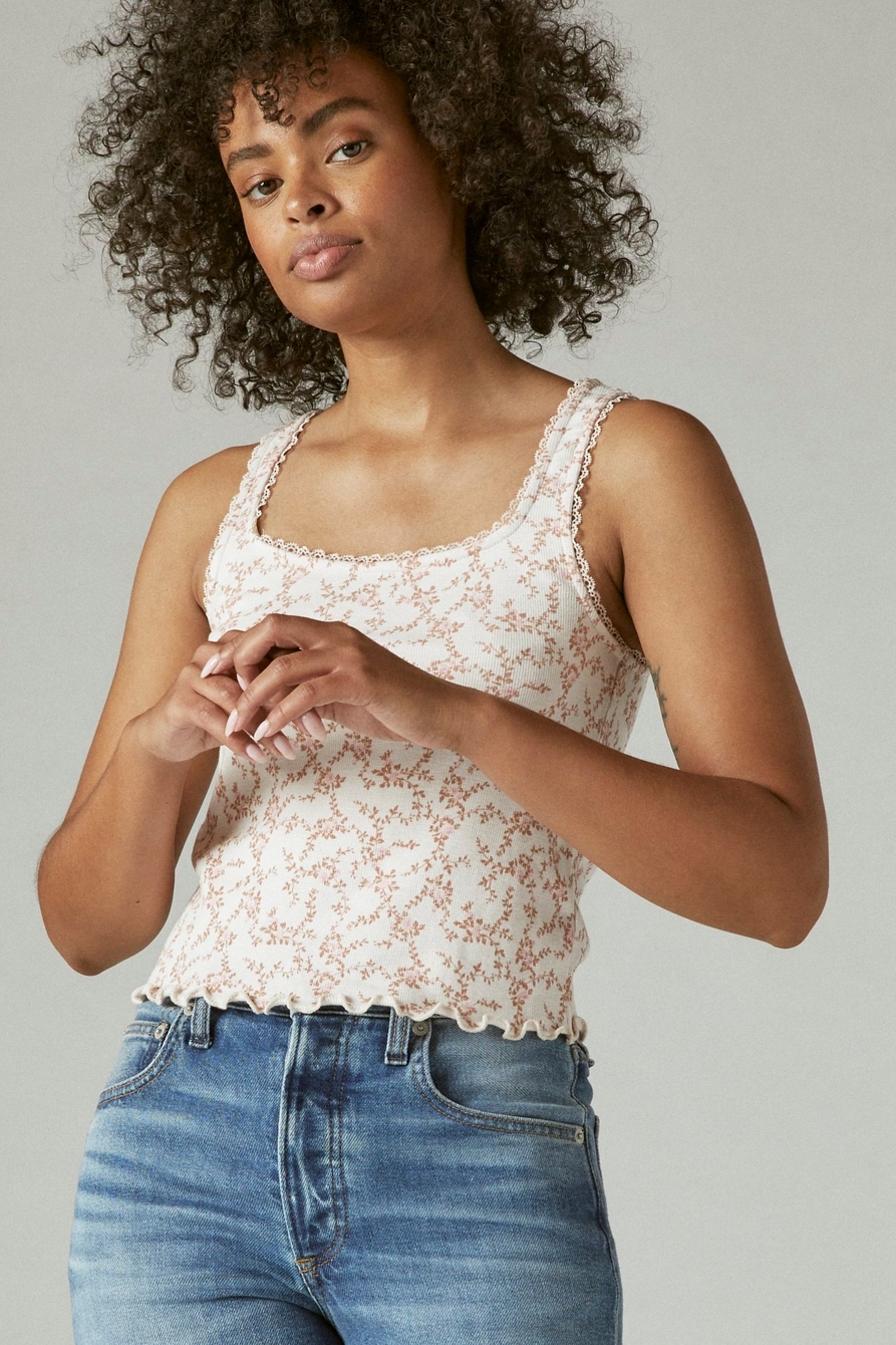 TOUCH OF LACE TANK, image 1