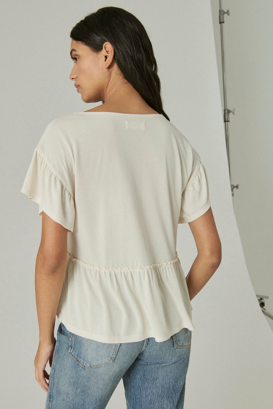 SHORT SLEEVE BUTTON TOP, image 4