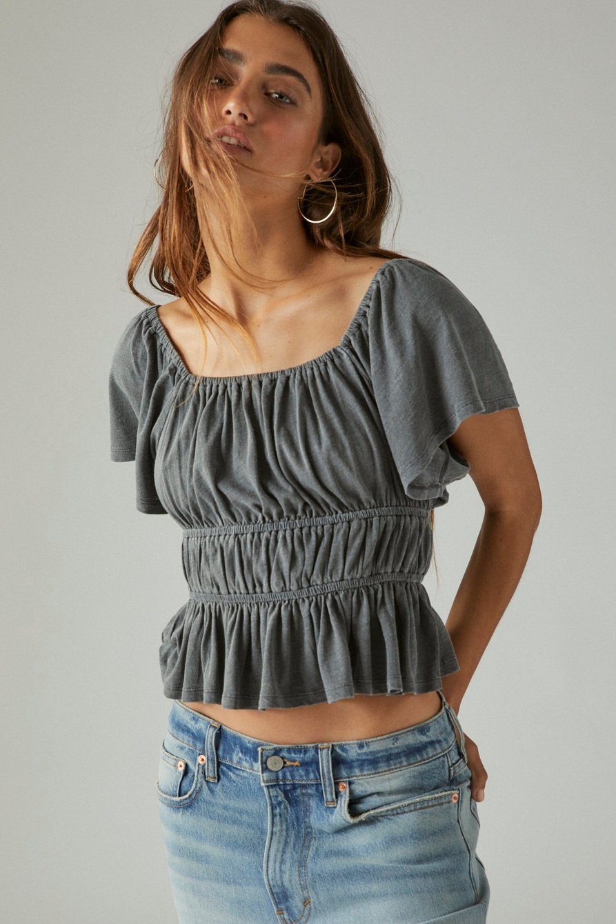 LACE UP BACK TOP, image 1