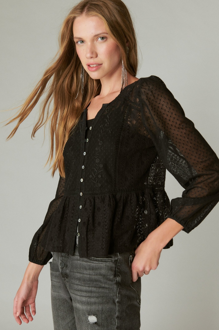 LACE DATE NIGHT TOP | Lucky Brand