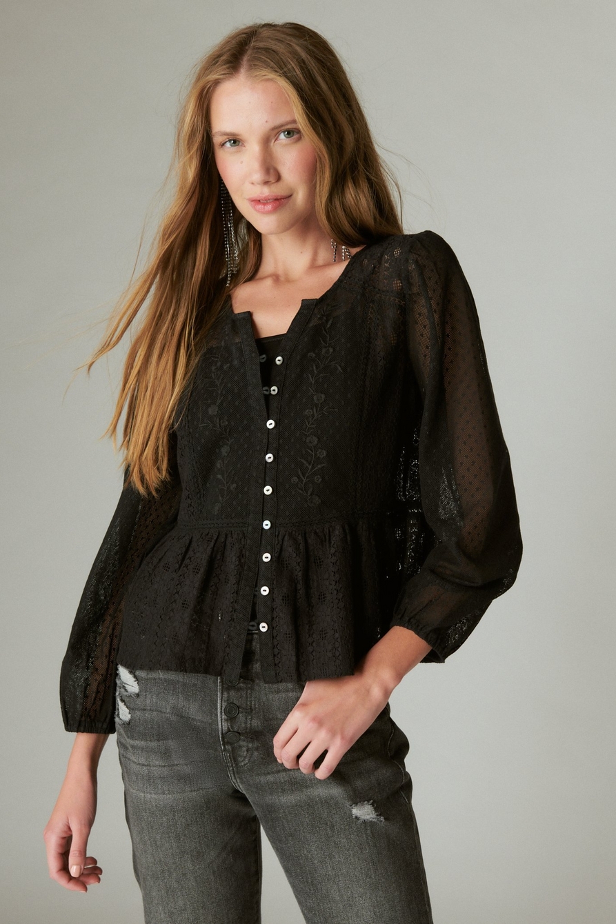 LACE DATE NIGHT TOP | Lucky Brand