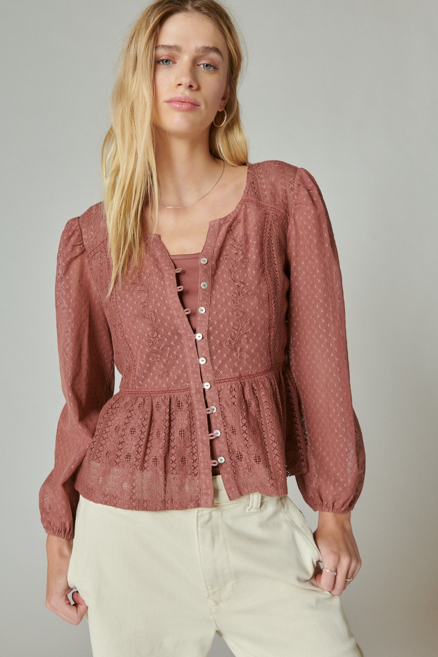 LACE DATE NIGHT TOP, image 1