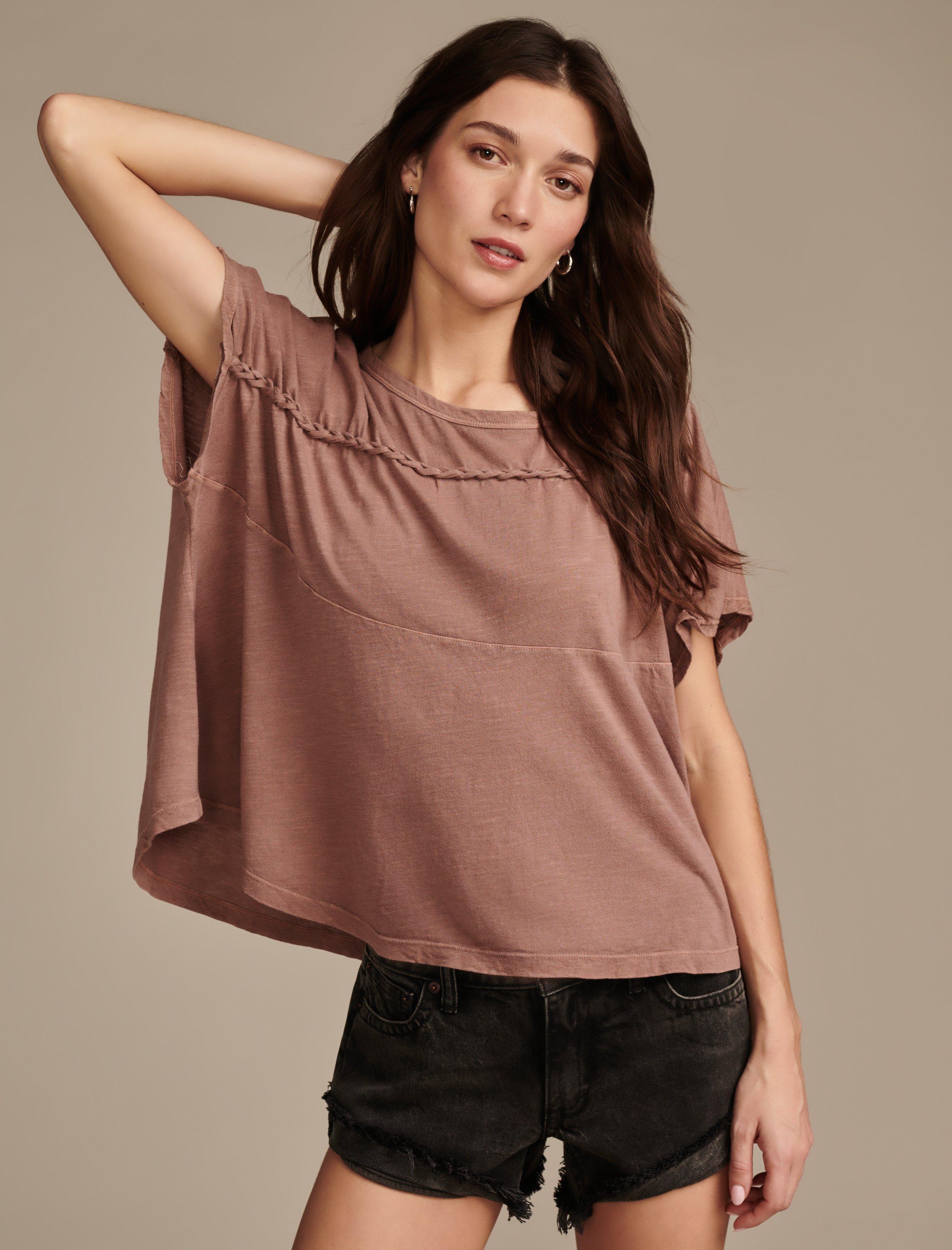 BRAIDED DOLMAN TEE