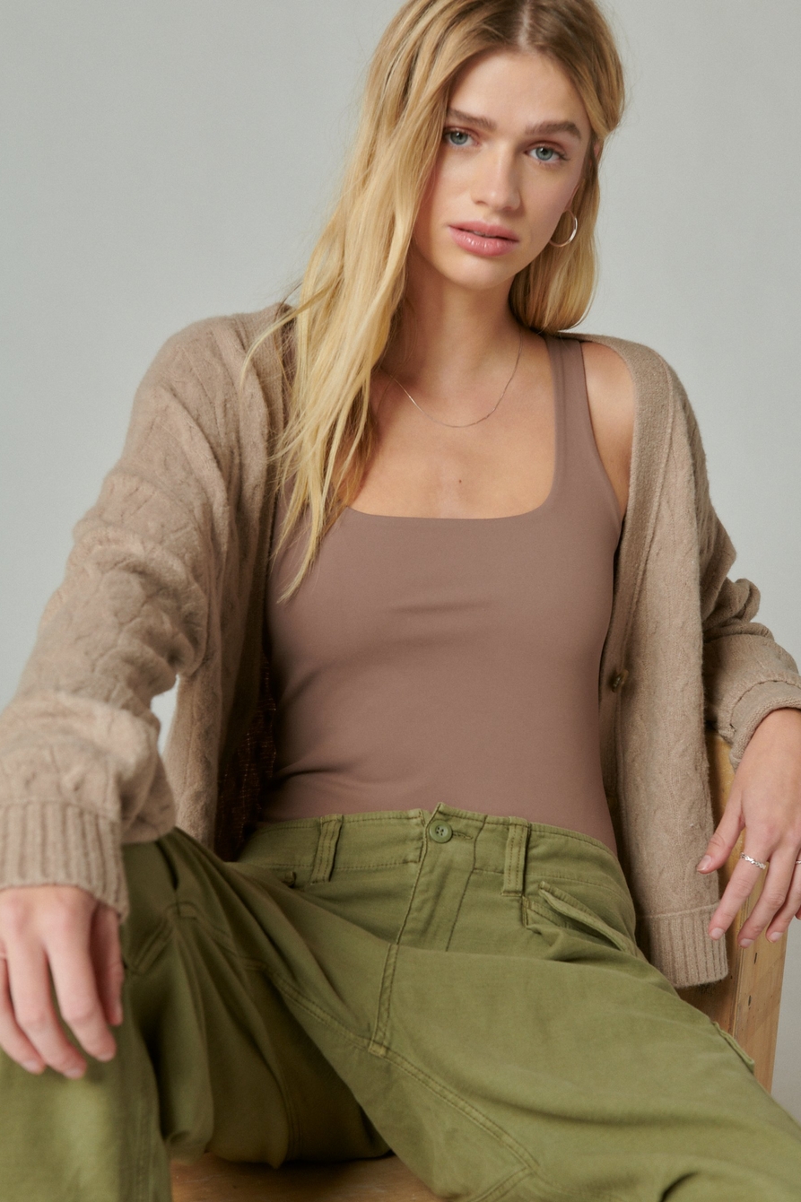 Out From Under Square Neck Layering Top