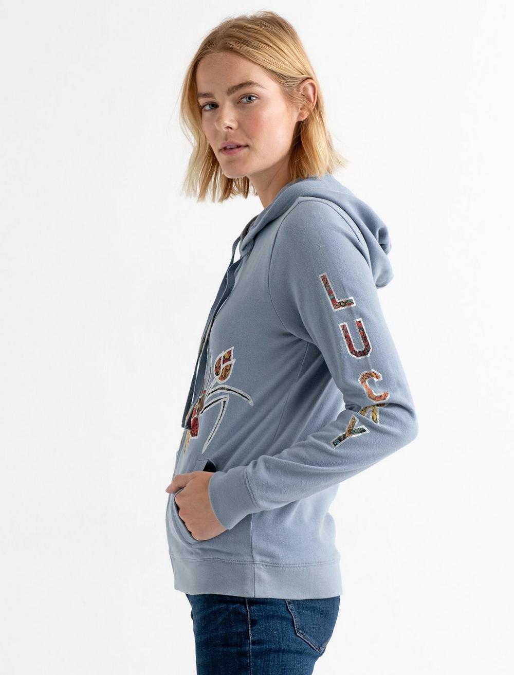 Lucky Brand Women's Legacy Floral-Graphic Hoodie 