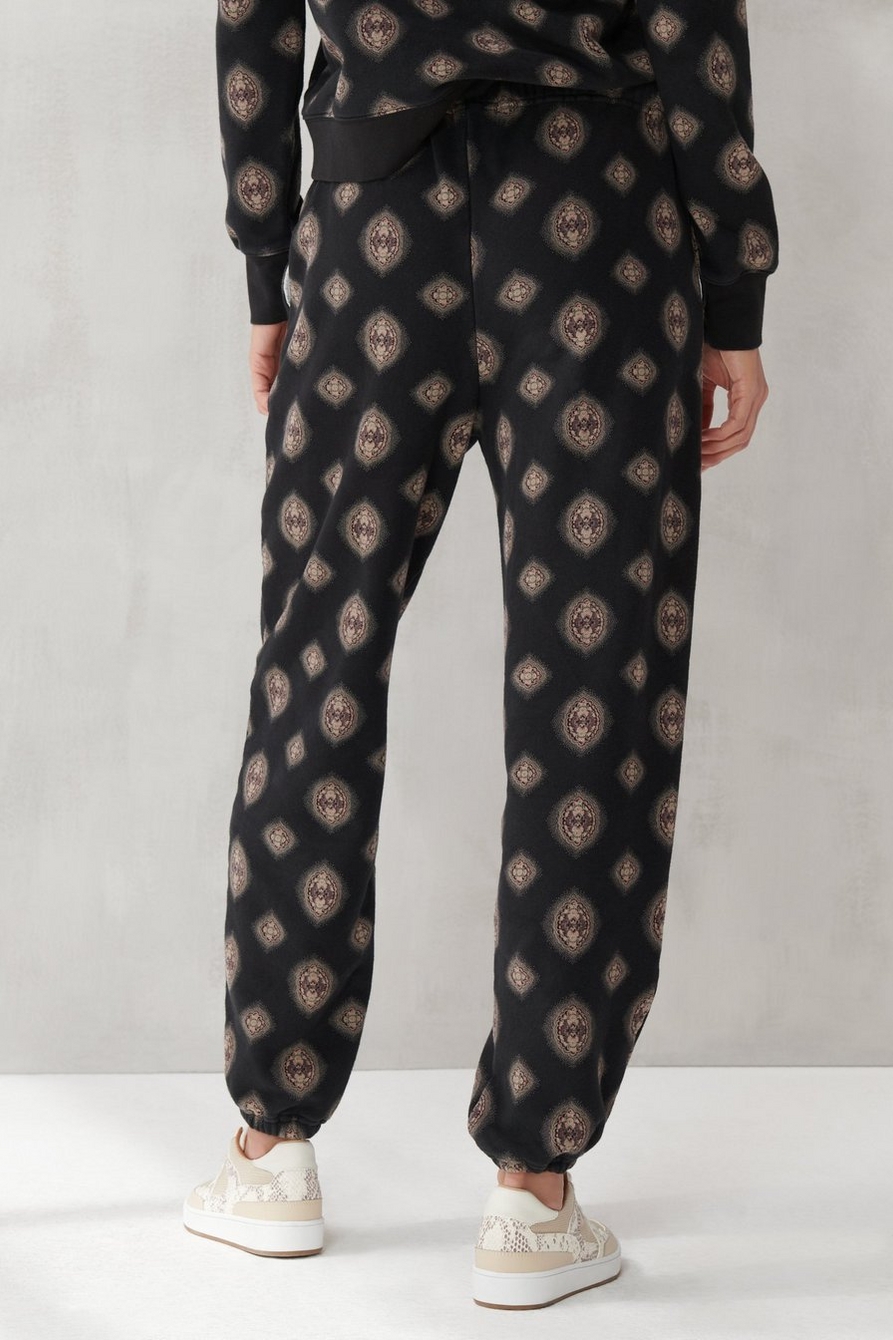 PRINTED SUEDED TERRY JOGGER, image 5