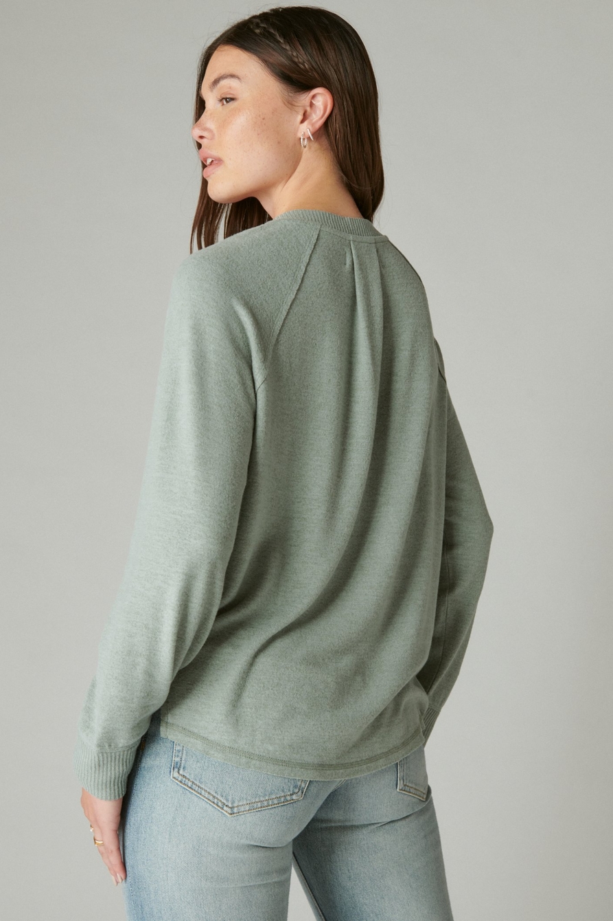 Lucky brand V neck cloud soft sweater! Worn 1x and - Depop