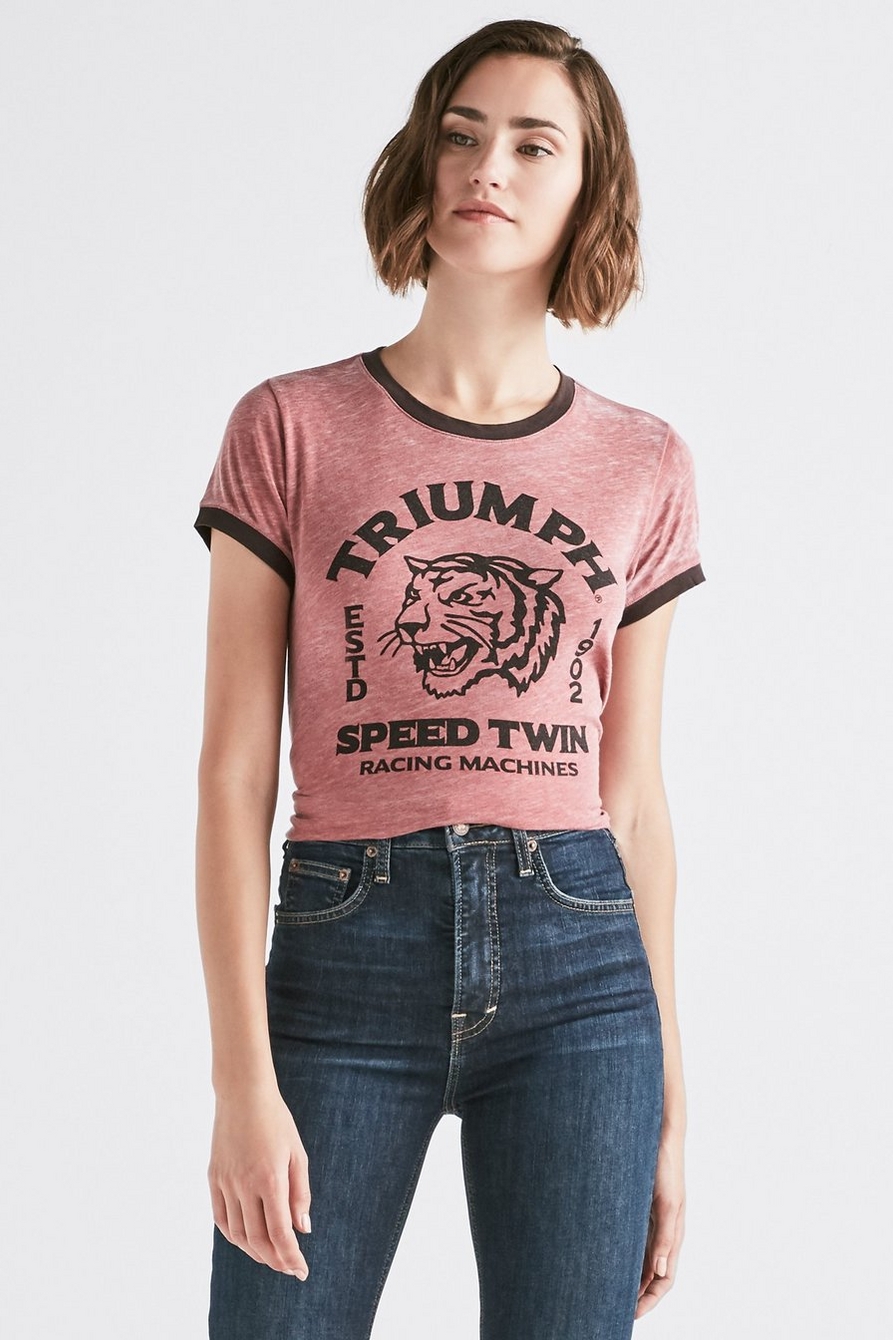 Lucky Brand Triumph Tiger Graphic Tee, Shirts