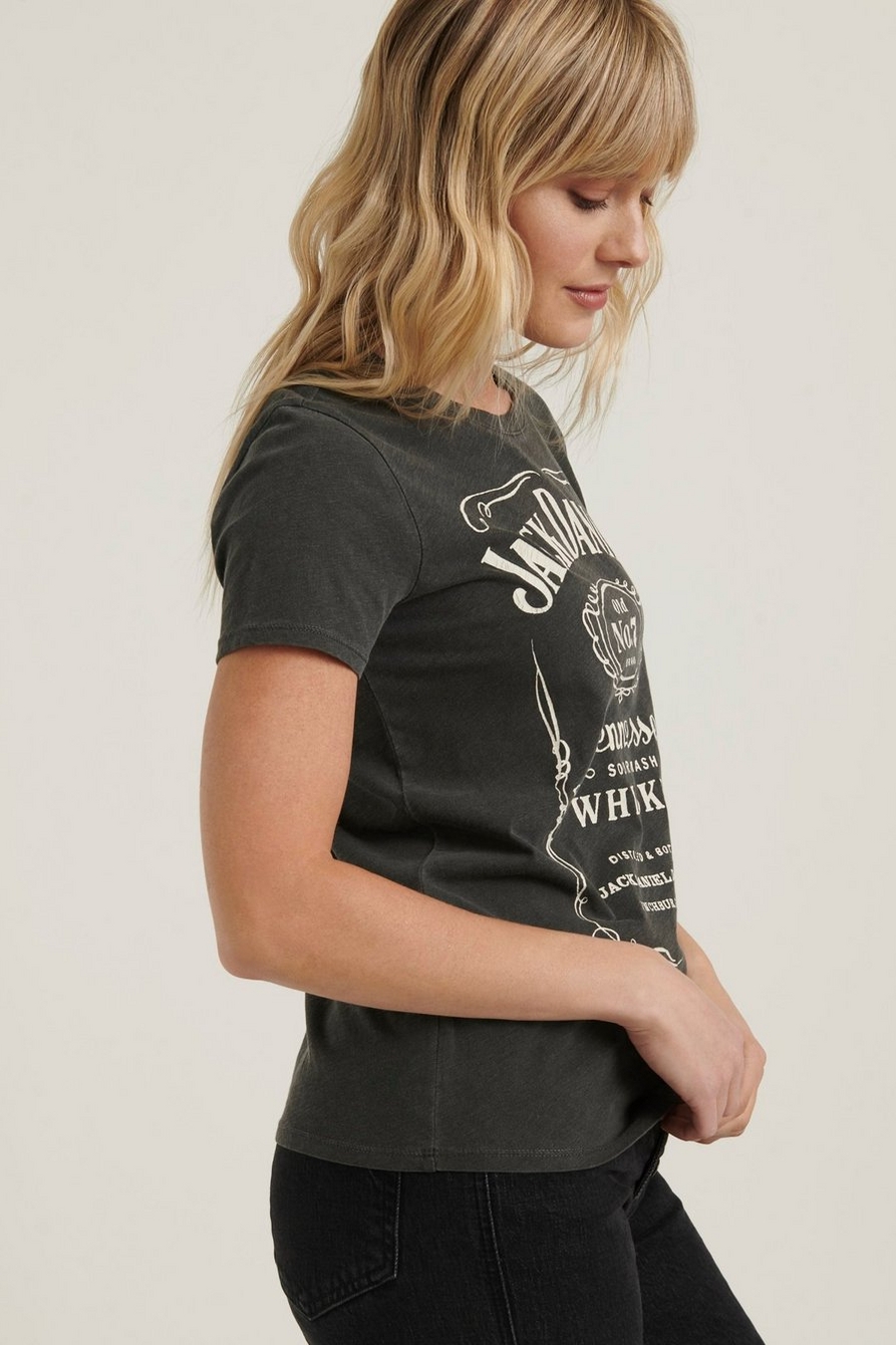 Lucky Brand Jack Daniel's Whiskey T-Shirt - Women's T-Shirts in Lucky Black