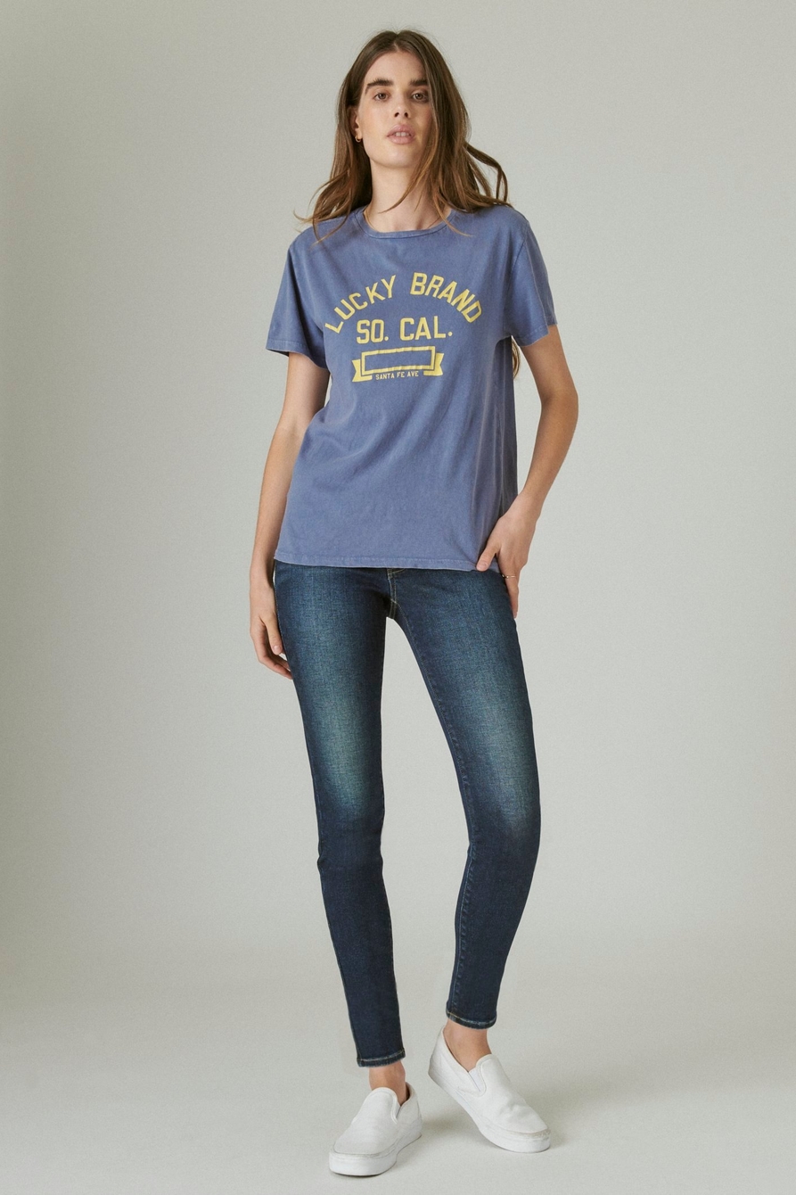 Lucky Brand Women's Graphic Tee, Fine Blue, Large : : Clothing,  Shoes & Accessories