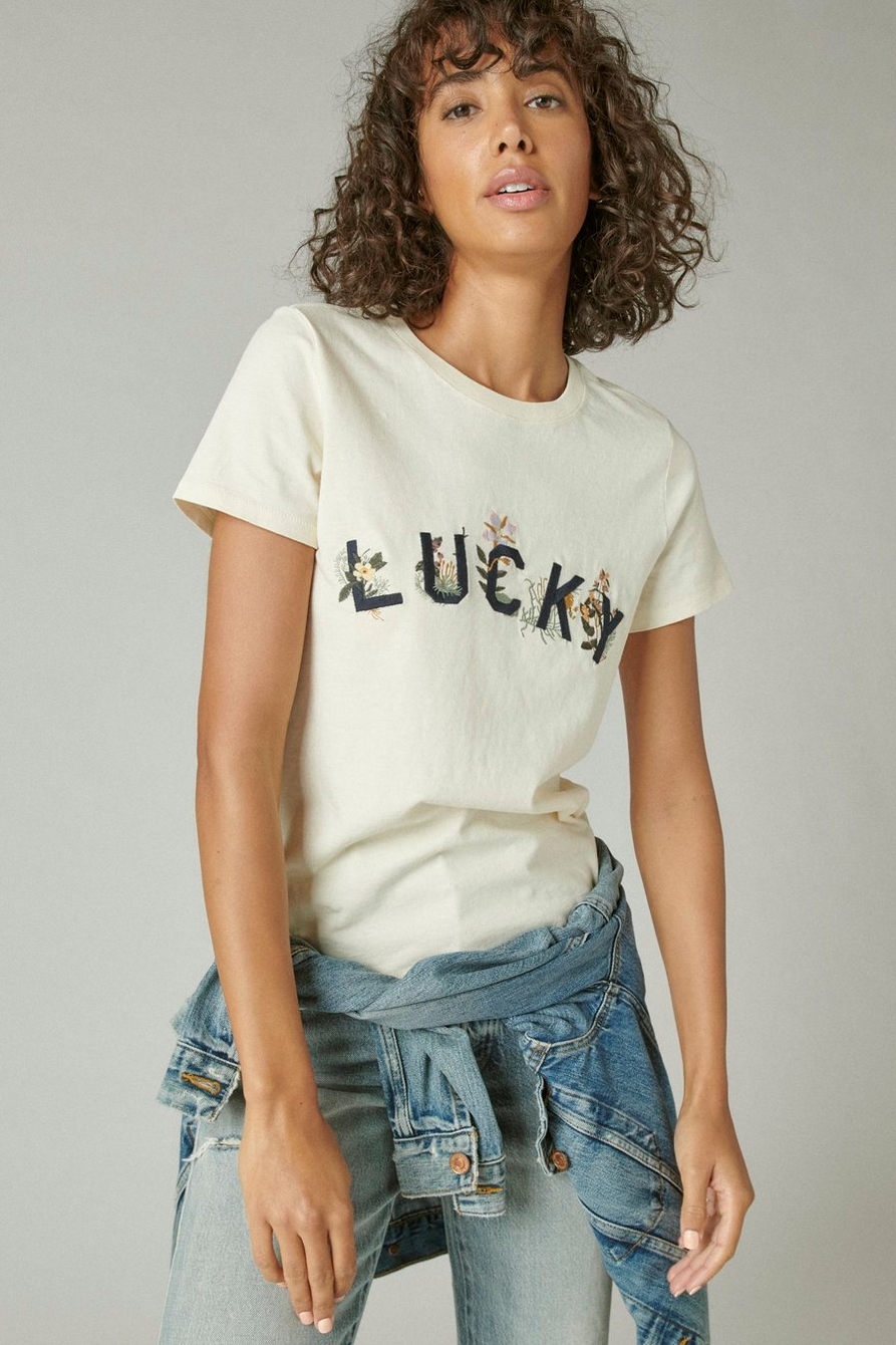 EMBROIDERED LUCKY CLASSIC CREW, image 1