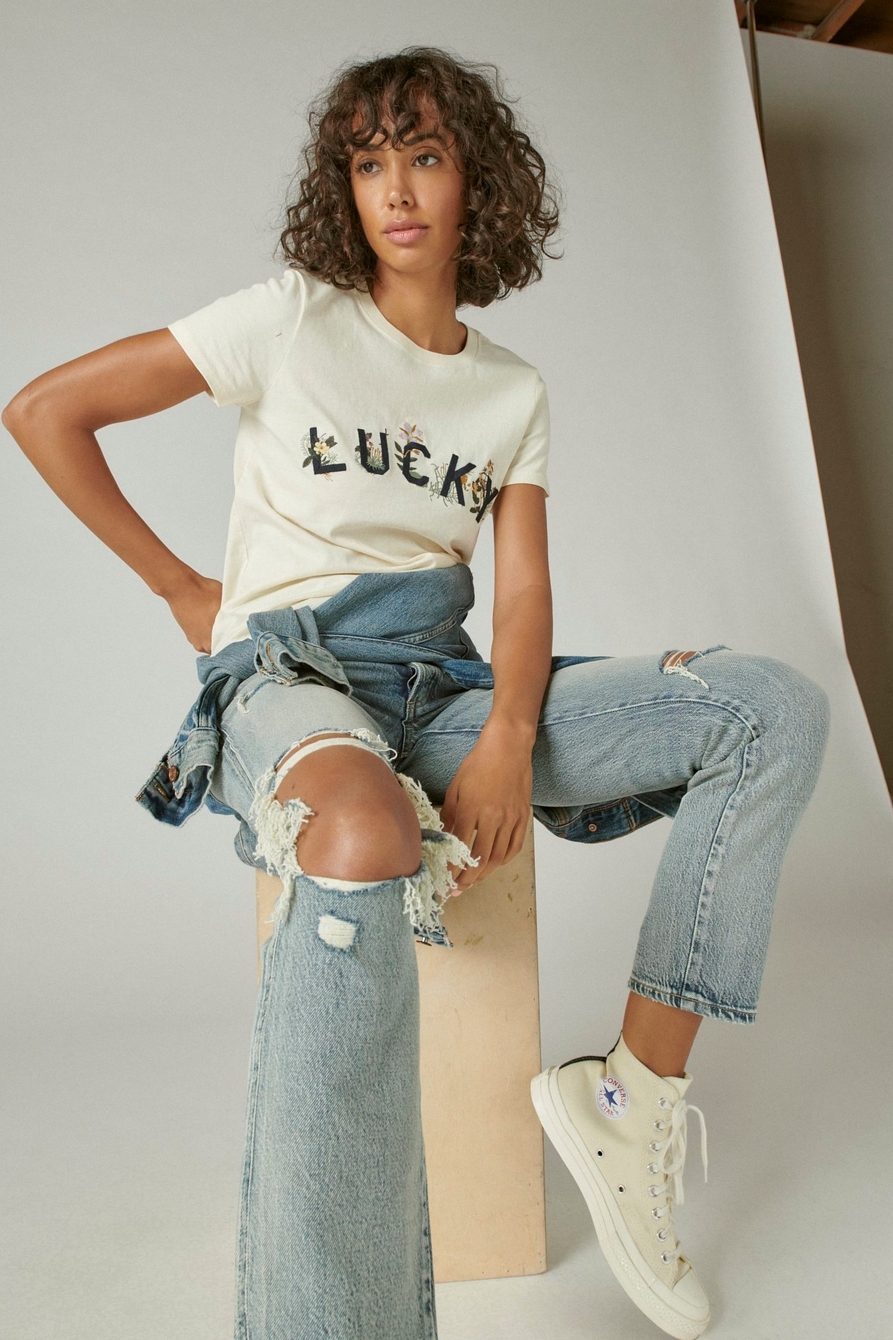 EMBROIDERED LUCKY CLASSIC CREW, image 6