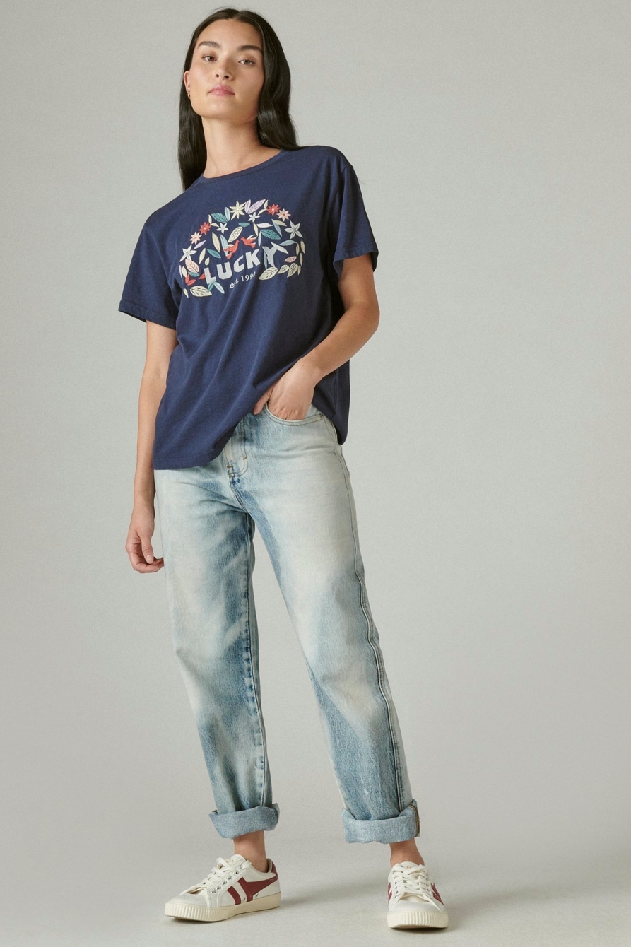 EMBROIDERED LUCKY BOYFRIEND TEE, image 2