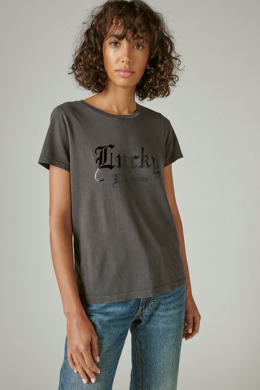 LUCKY BRANDED FOIL TEE, image 1