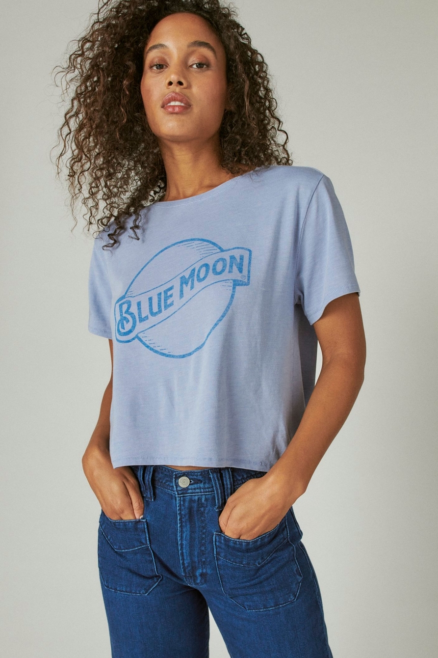 BLUE MOON CROP TEE
