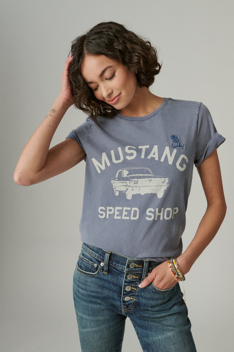 MUSTANG SPEED SHOP CLASSIC GRAPHIC CREW, image 2